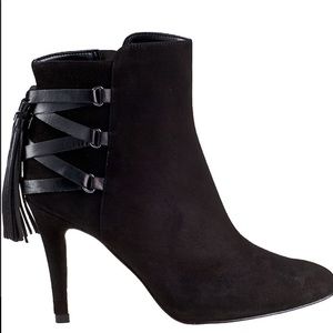 VanEli Casandra Suede Laced up heel Boot
